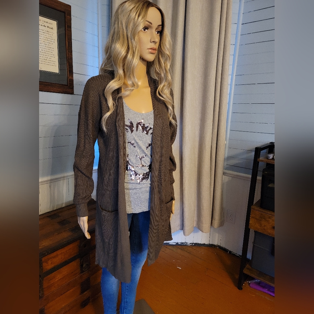 Pink rose cardigan size medium